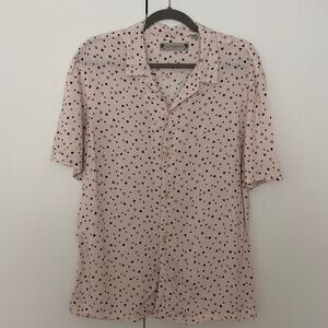 All Saints Men's Short-Sleeve Shirt